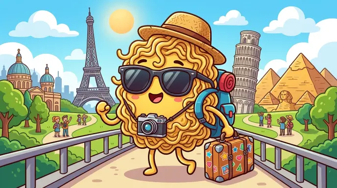 Noodle Puns for Tourists and Travelers